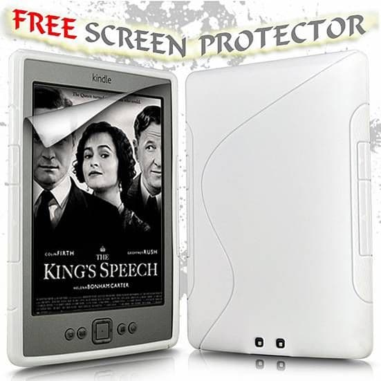 KINDLE 4 WHITE S-LINE GEL SKIN COVER